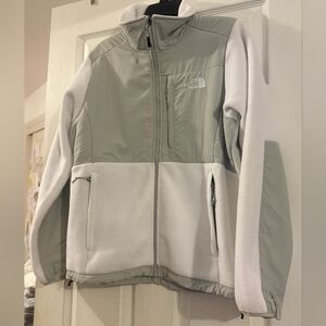 The North Face Gray and White Jacket